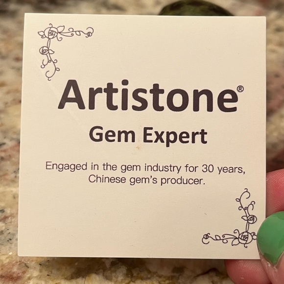 Artistone Gem Dragon Blood Stone Skull Crystal - Picture 7 of 7